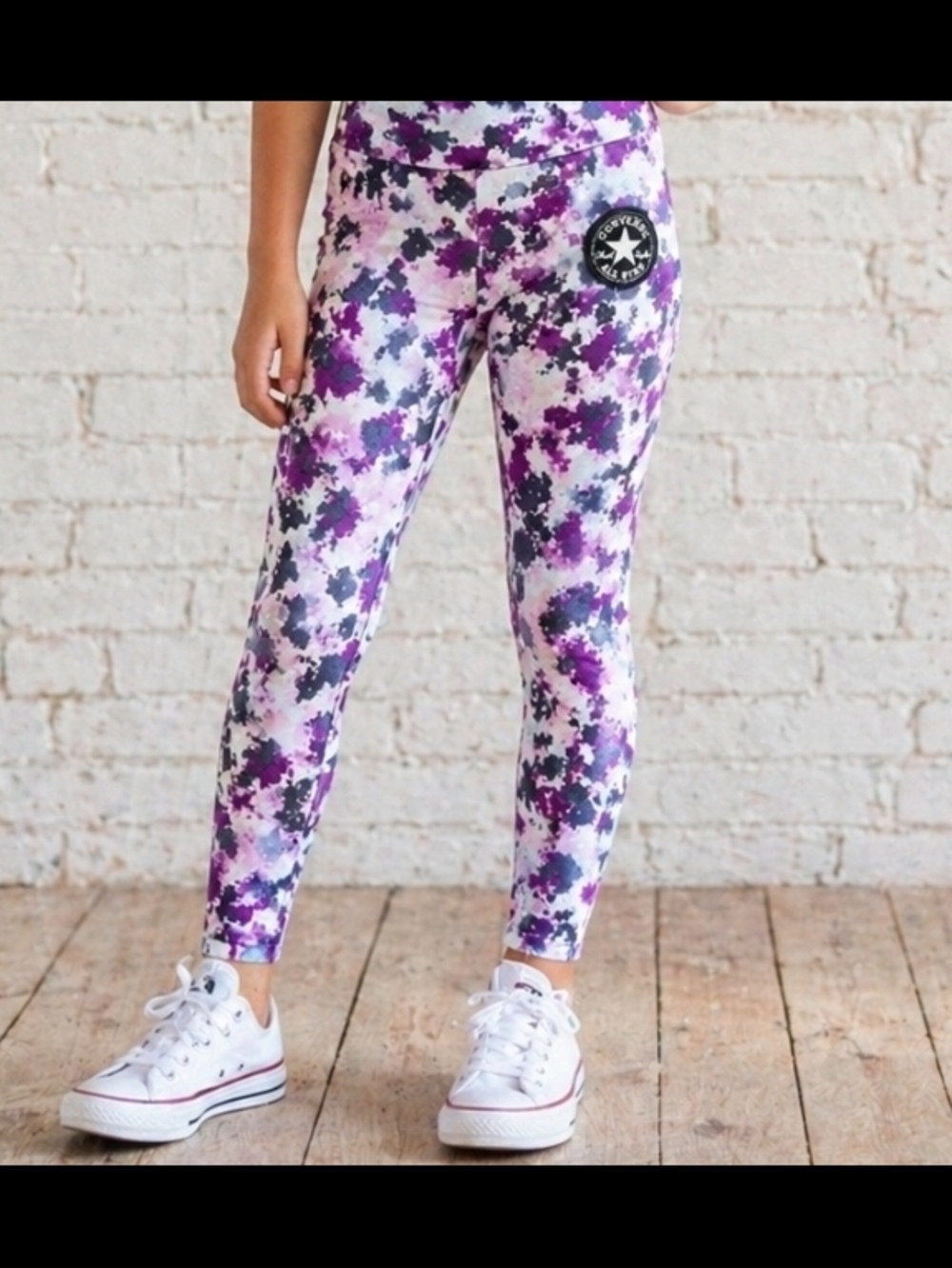 Converse Kids Multicolor Camo Print Leggings-LG